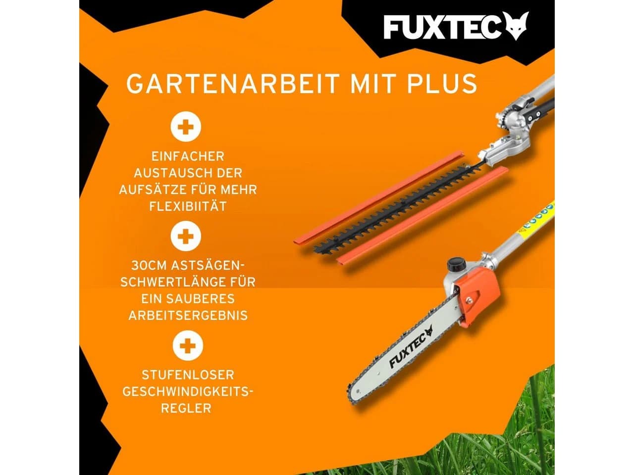 FUXTEC Benzin-Motorsense FX-MT152 4-in-1 Multitool 52ccm - Bild 3