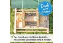 Zooprinz Vogelhaus Bird Kitchen mit Sitzstangen, Schutzdach, Seil für Wildvögel, Plexiglasscheiben, wetterfestes Vollholz Bild 1