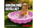 Onbest Sandkasten Muschel Rosa Abnehmbarer Deckel Hartplastik Bild 3