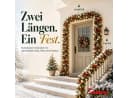 ONBEST Weihnachtsgirlande mit 200 LEDs, Eiskristallen & Schleifen Bild 1