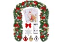 ONBEST Weihnachtsgirlande mit 200 LEDs, Eiskristallen & Schleifen Bild 2