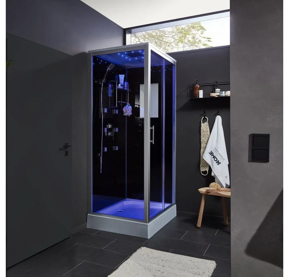 HOME DELUXE Eckdusche WAVE L mit Touchscreen und Soft-Close - Bild 2