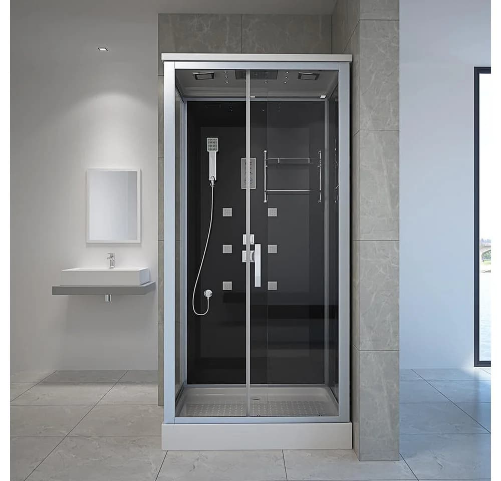 HOME DELUXE Eckdusche WAVE L mit Touchscreen und Soft-Close - Bild 5