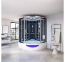 HOME DELUXE Dampfdusche EXCLUSIVE Weiß mit Whirlpool und Dampfsauna Bild 2
