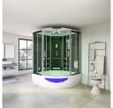 HOME DELUXE Dampfdusche EXCLUSIVE Weiß mit Whirlpool und Dampfsauna Bild 5