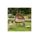Home Deluxe Polyrattan Hängesessel Twin Bunt Bild 1