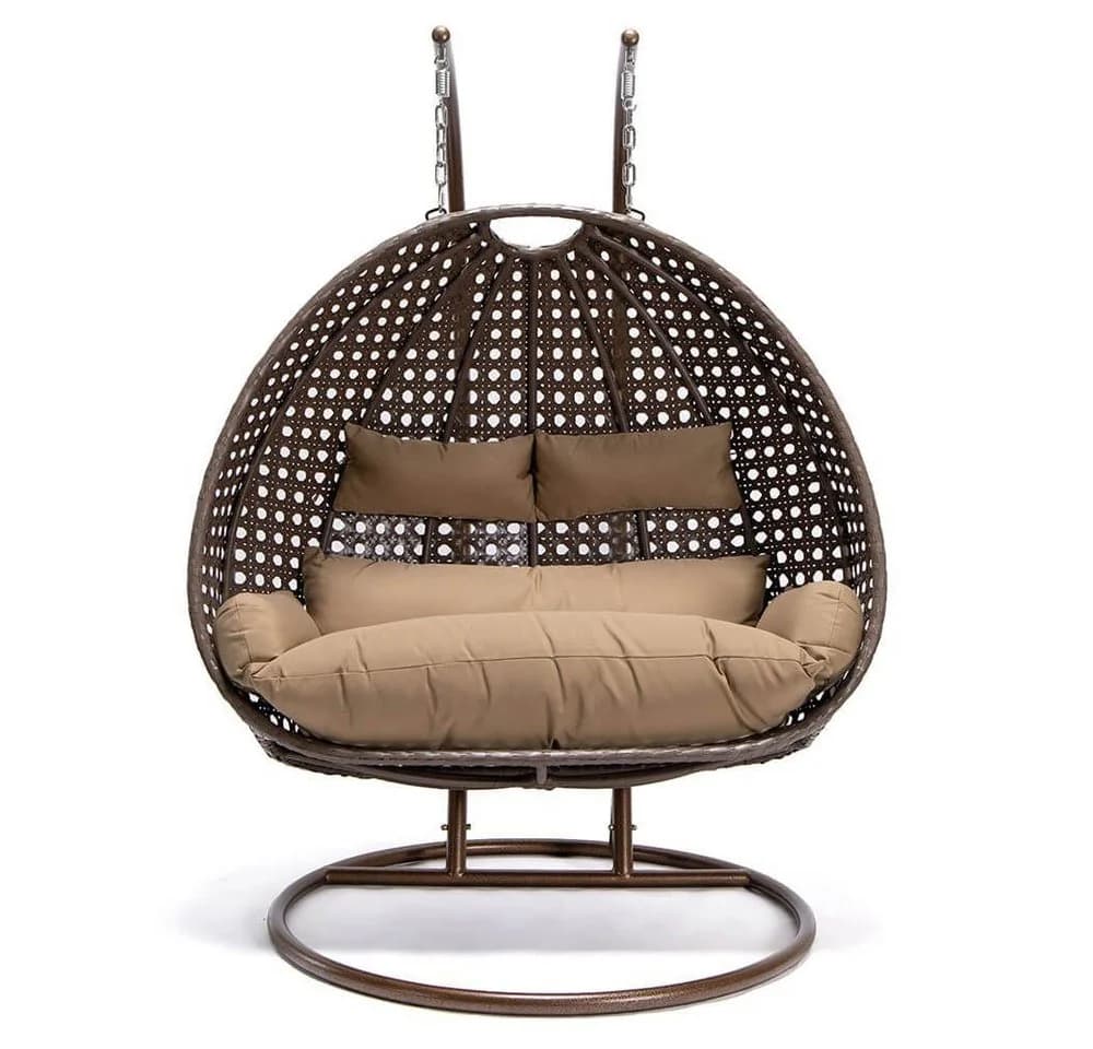 Home Deluxe Polyrattan Hängesessel Twin Bunt - Bild 3