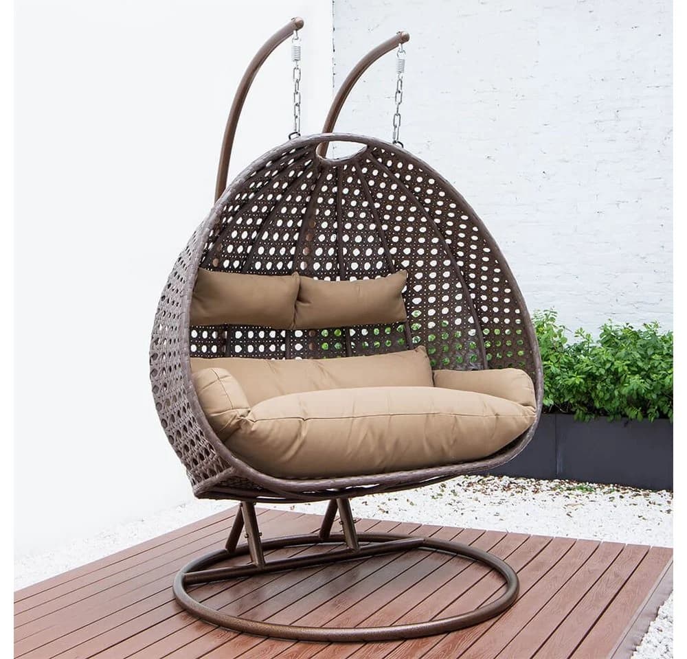 Home Deluxe Polyrattan Hängesessel Twin Bunt - Bild 5