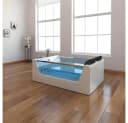 HOME DELUXE Whirlpool-Badewanne ATLANTIC XL Weiß mit LED Bild 1