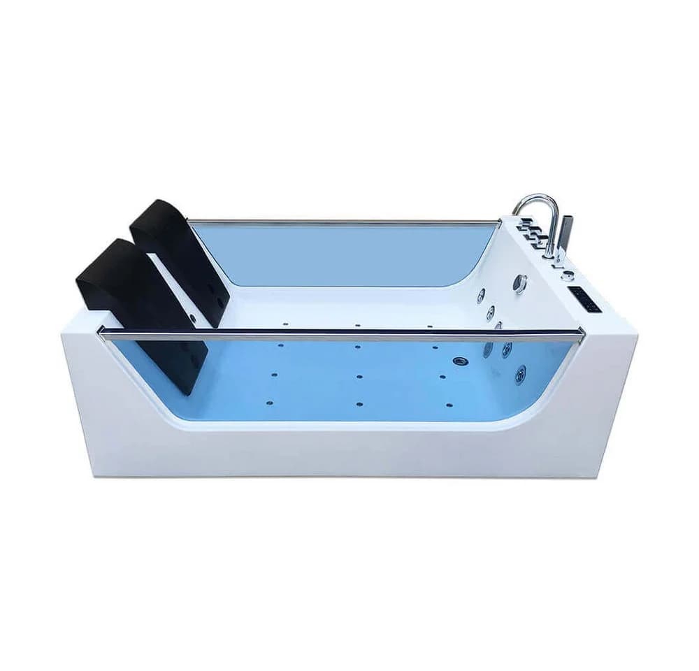 HOME DELUXE Whirlpool-Badewanne ATLANTIC XL Weiß mit LED - Bild 2