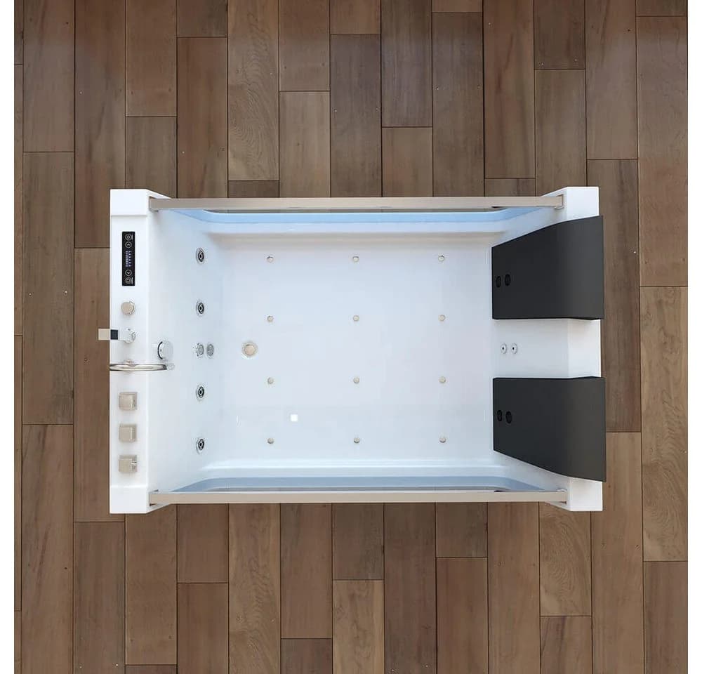 HOME DELUXE Whirlpool-Badewanne ATLANTIC XL Weiß mit LED - Bild 4