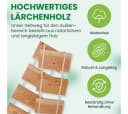 Gartenpirat Holzfliesen Lärche Rollweg 2,5m Bild 5