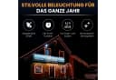 Gartenpirat LED-Lichterkette Eisregen mit Timer IP44 Weiss Bild 1