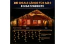 Gartenpirat LED-Lichterkette Eisregen mit Timer IP44 Weiss Bild 5