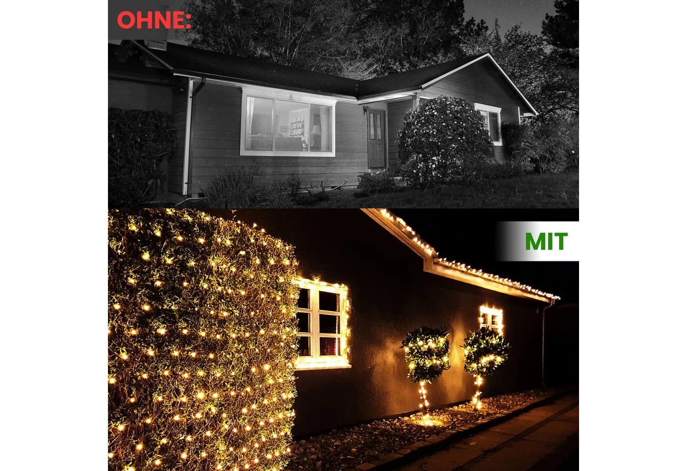 Gartenpirat Lichternetz warmweiß mit Timer und Batteriebetrieb - Bild 4