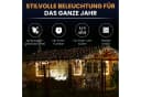 Gartenpirat LED-Lichternetz mit Kabel Weiß IP44 Timer Bild 1
