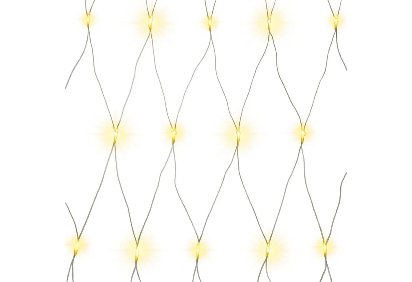 Gartenpirat LED-Lichternetz mit Kabel Weiß IP44 Timer - Bild 2