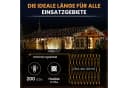 Gartenpirat LED-Lichternetz mit Kabel Weiß IP44 Timer Bild 5