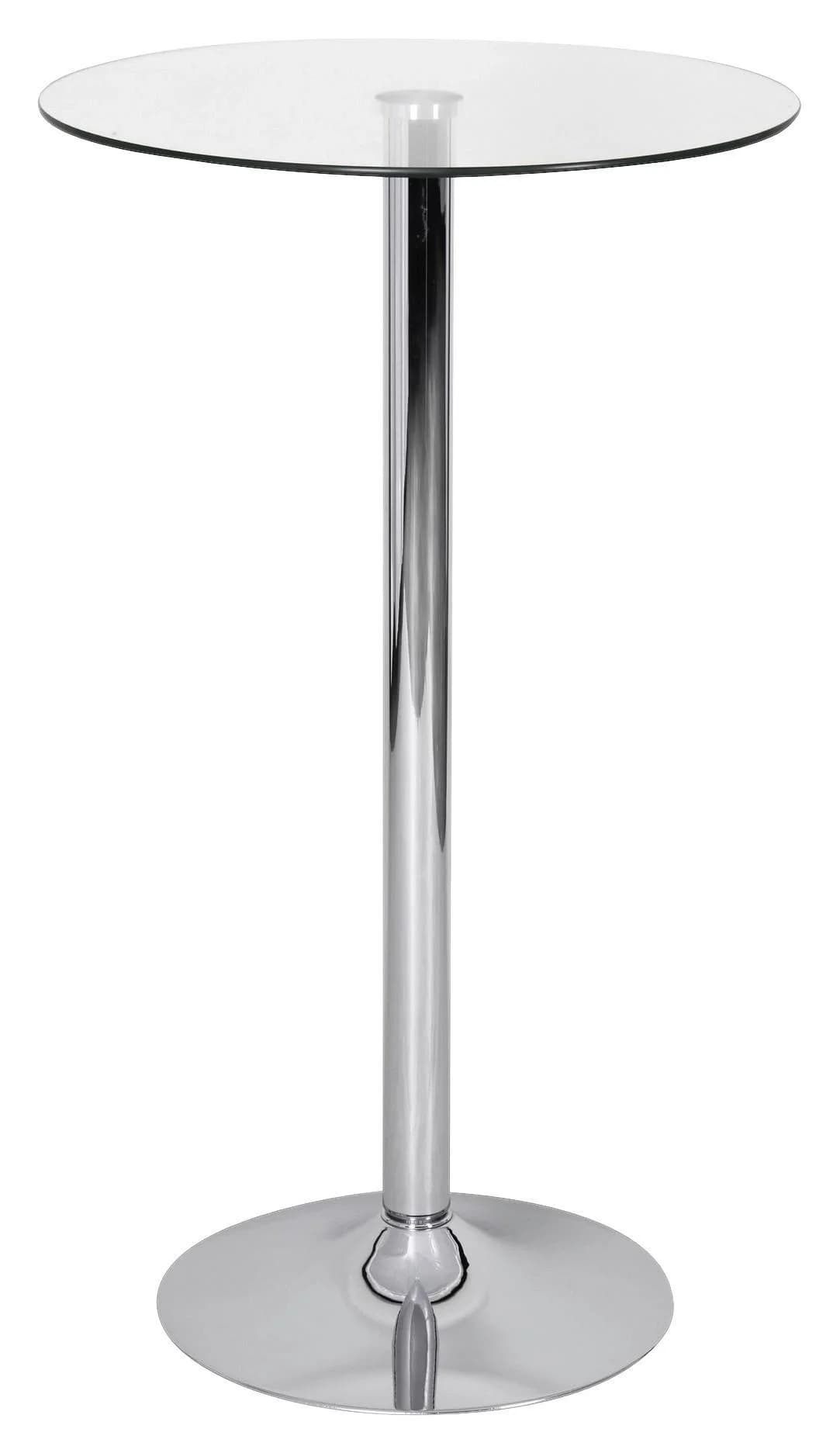Stehtisch Zamora II transparent Glas