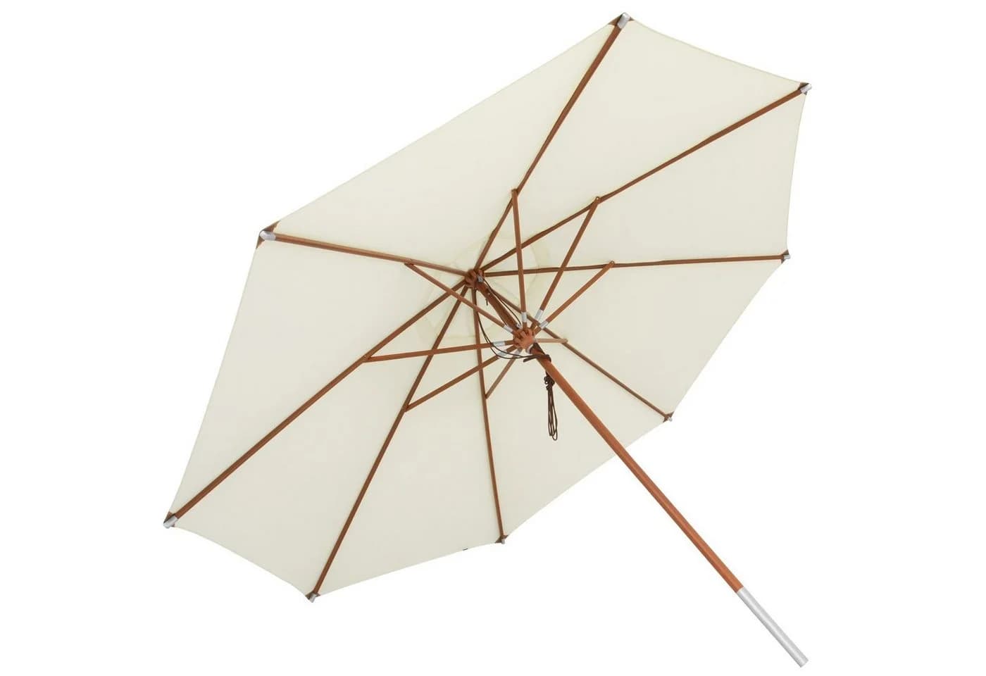 anndora Sonnenschirm 4m rund Marktschirm wasserabweisend beige - Bild 5