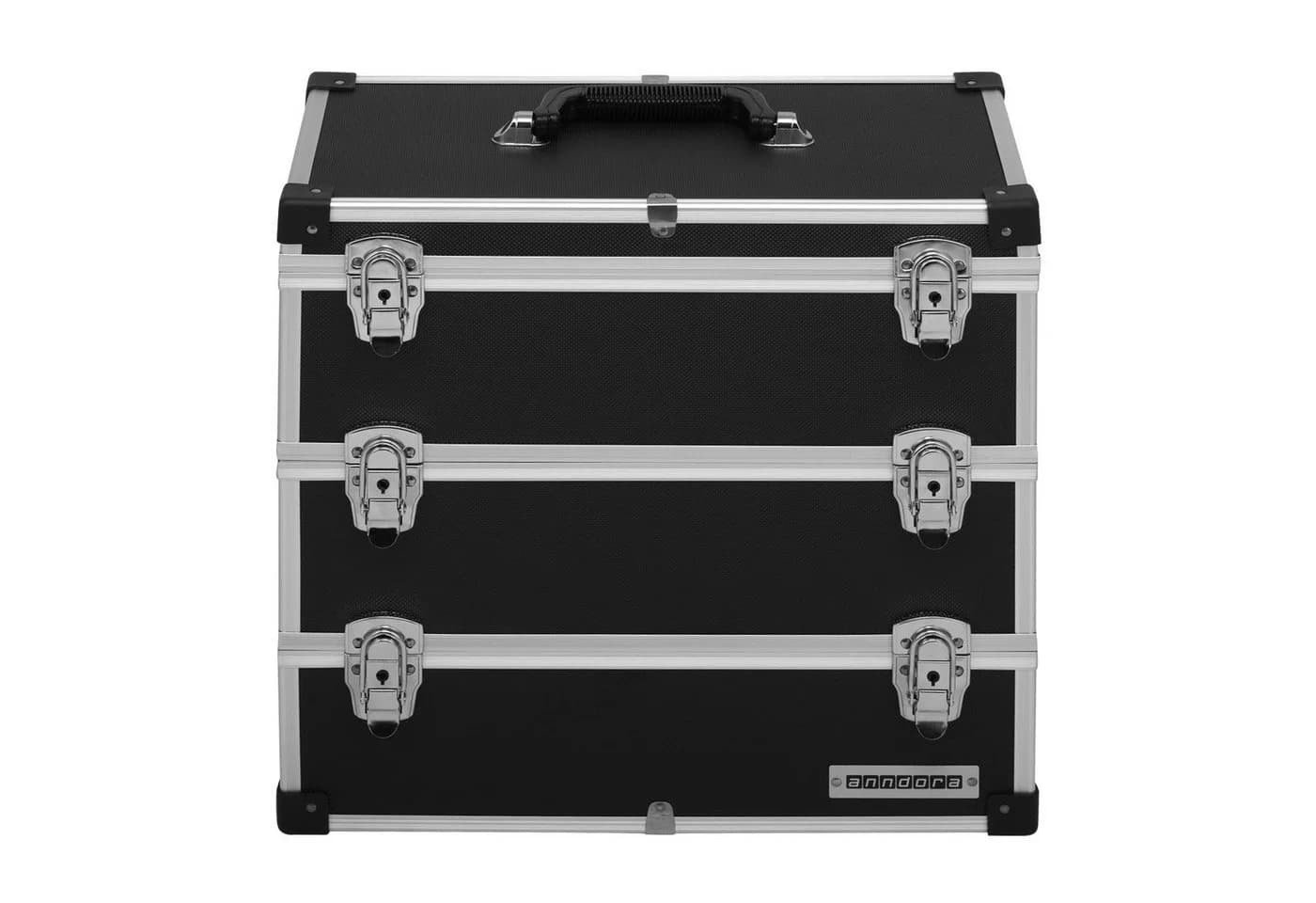 anndora Werkzeugkoffer Aluminium, 4 Standfüße, Schwarz - Bild 3