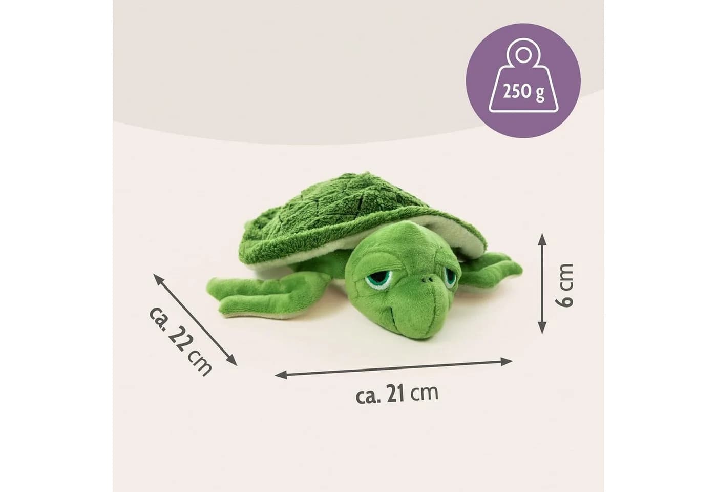 Habibi Plush Wärmekissen Premium MIDI Deluxe Wasserschildkröte Grün - Bild 3
