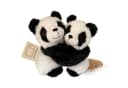Habibi Plush Wärmekissen Panda Mama + Kind Schwarz/Weiß Bild 2