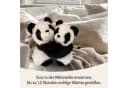 Habibi Plush Wärmekissen Panda Mama + Kind Schwarz/Weiß Bild 5