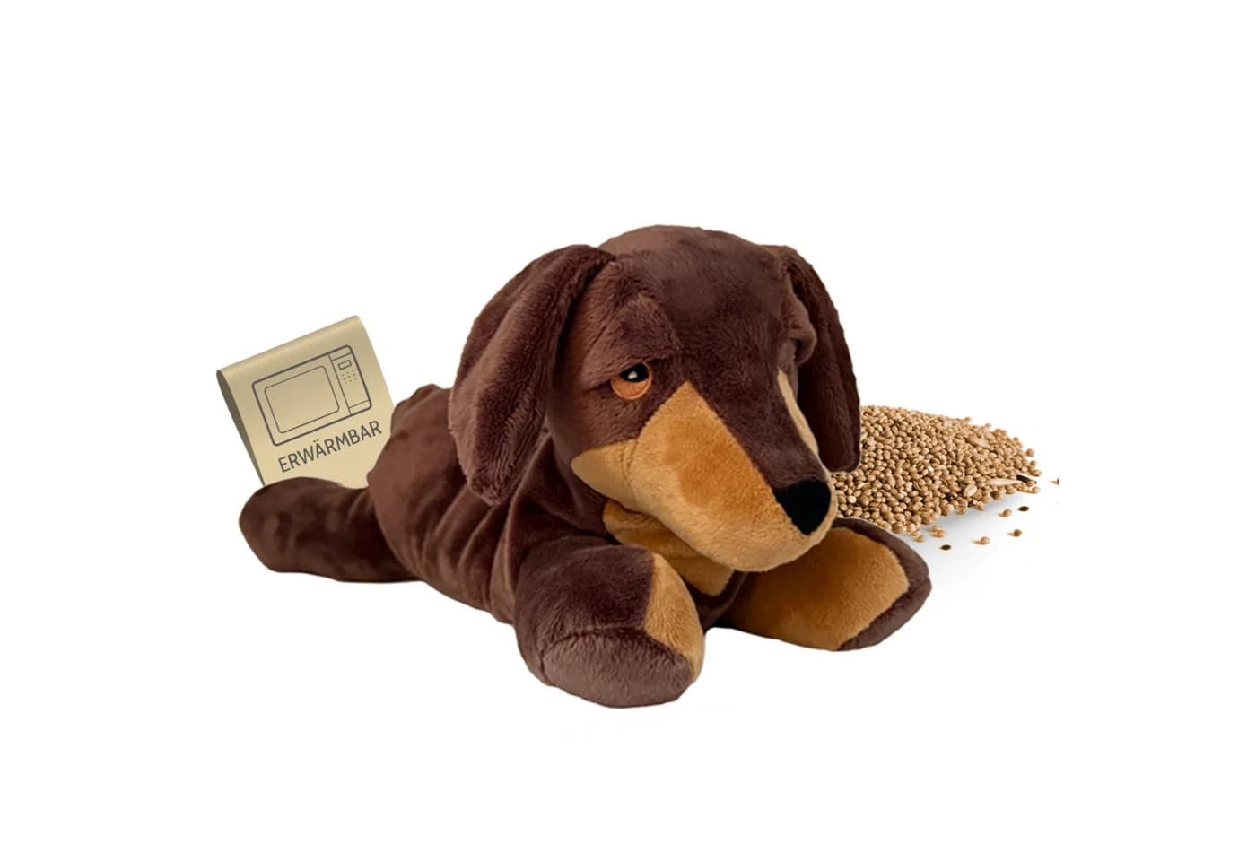 Habibi Plush Wärmekissen Stofftier Dackel Braun - Bild 2