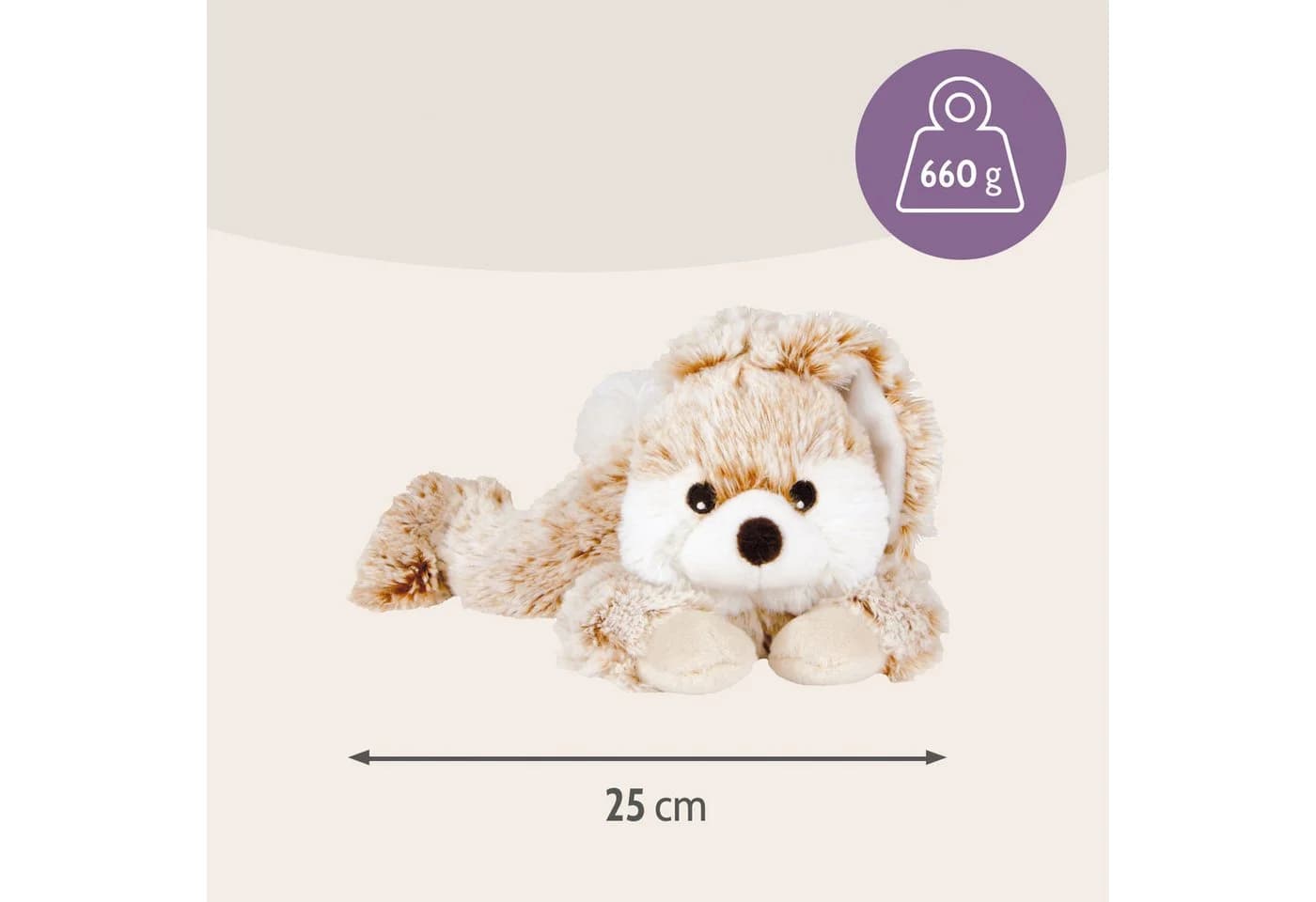 Habibi Plush Wärmekissen Schneehase Beige Polyester