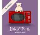 Habibi Plush Wärmekissen Bär sitzend creme Plüsch Hirsekorn Bild 4