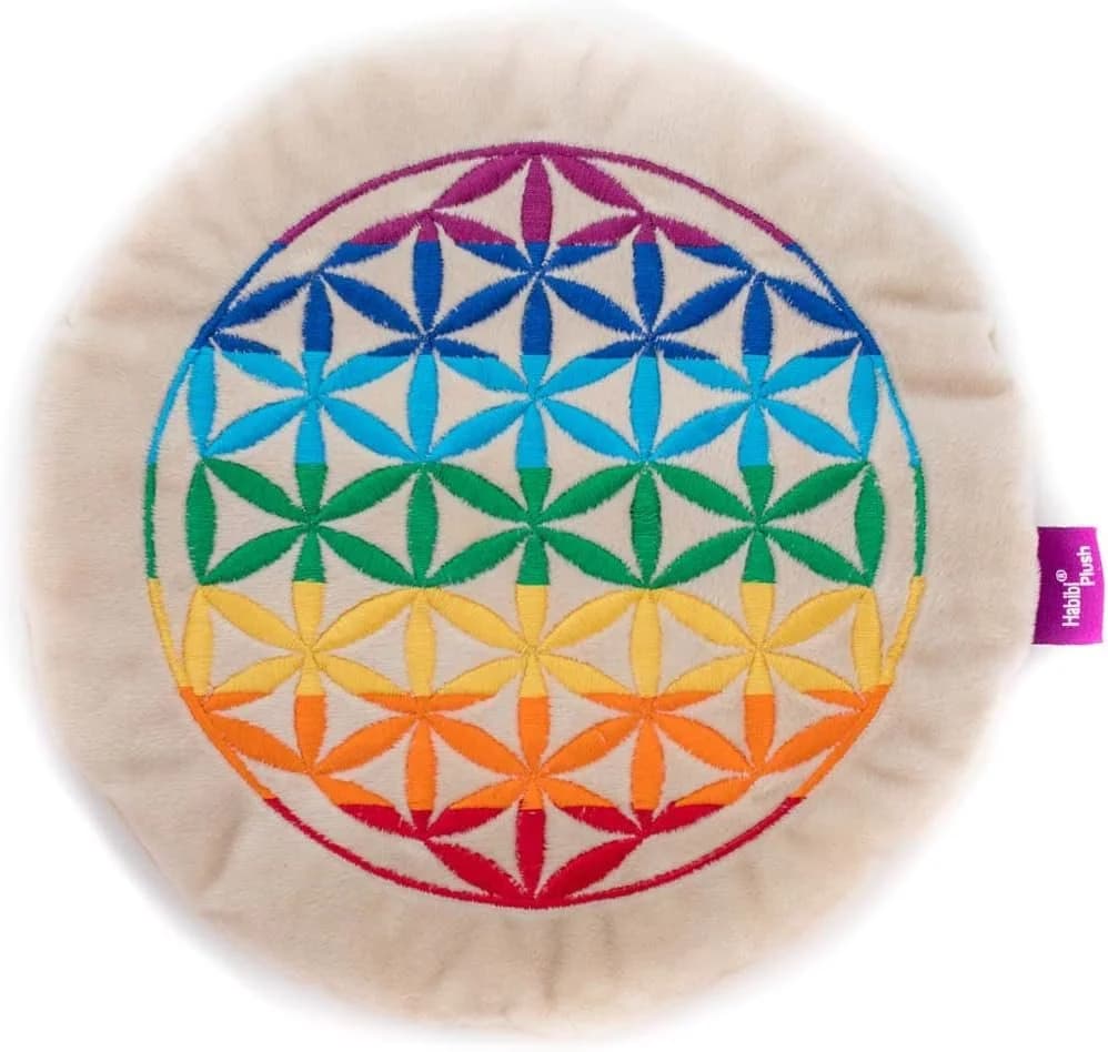 Habibi Plush Wärmekissen Körnerkissen Blume des Lebens bunt - Bild 2