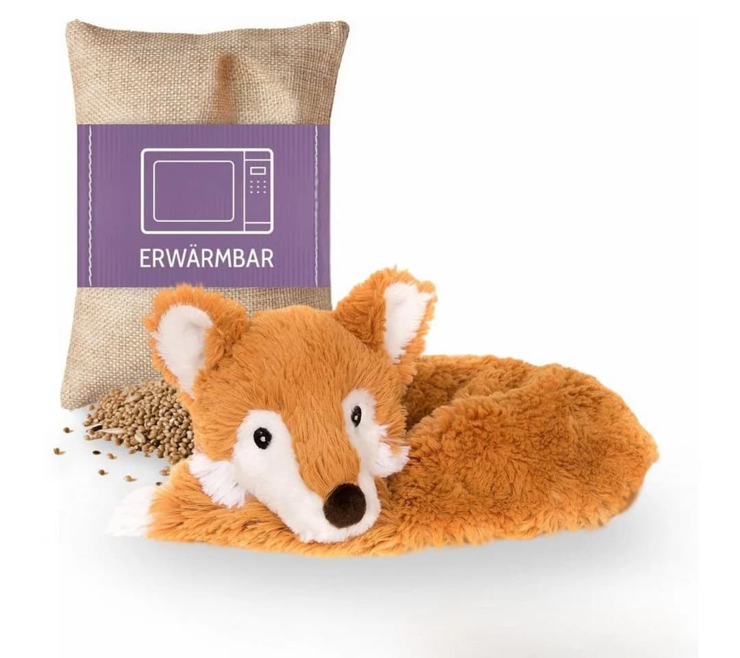 Habibi Plush Wärmekissen Nackenhörnchen Fuchs Orange Plüsch - Bild 2