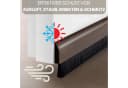 bonsport Türbodendichtung mit Bürste Aluminium Braun Bild 1