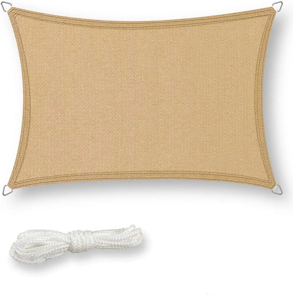 bonsport Sonnensegel Rechteck HDPE Sand - Bild 2