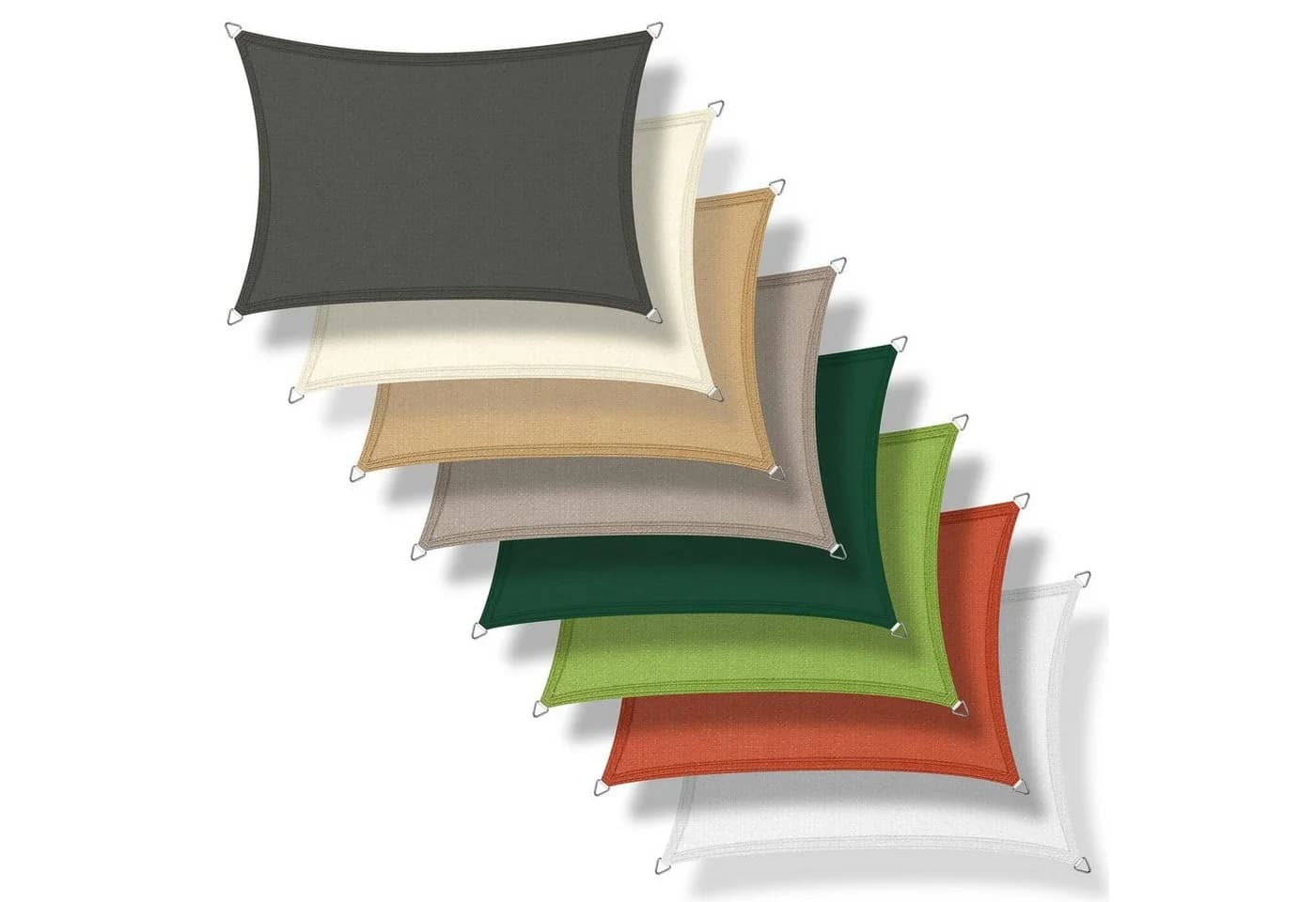 bonsport Sonnensegel Rechteck HDPE Sand - Bild 4