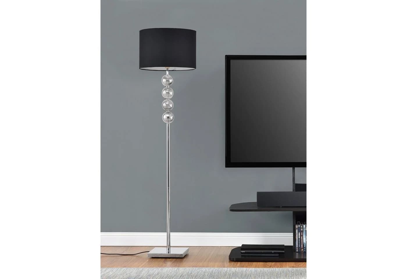 lux.pro Stehlampe Spheridern Schwarz 158cm - Bild 4