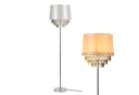 lux.pro Stehlampe Royality 1xE27 mit weißem Schirm und bunten Kunstkristallen Bild 4