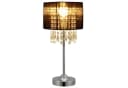 lux.pro Tischleuchte Bellevue Schwarz mit Kristallen - 1x E14 Bild 1