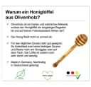Olivenholz-erleben Honiglöffel aus massivem Olivenholz braun Bild 3