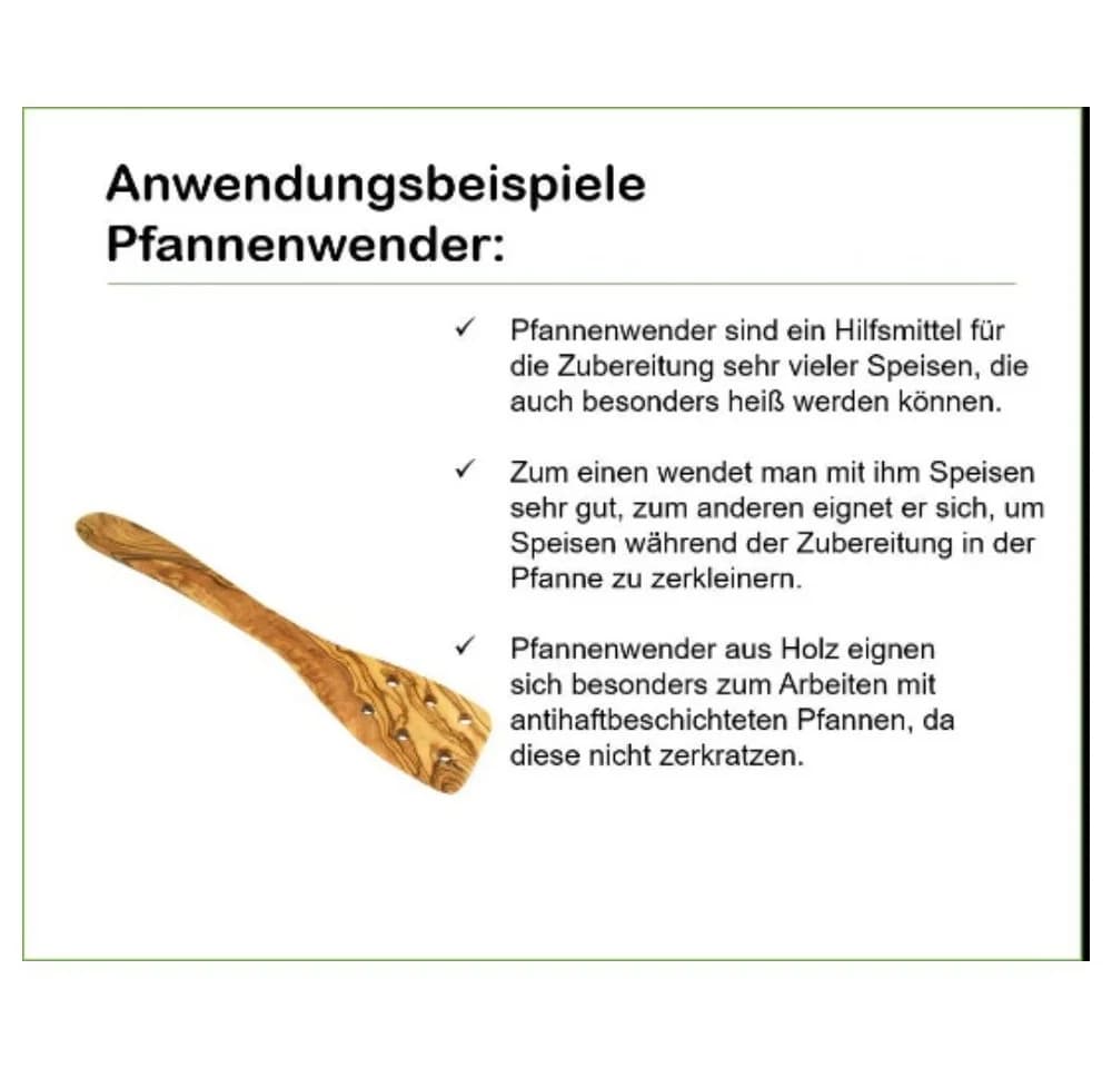 Olivenholz-erleben Pfannenwender mit Löchern aus Olivenholz - Bild 4