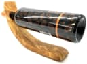 Olivenholz-erleben Weinflaschenhalter Mond aus Massivholz Bild 1