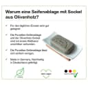 Olivenholz-erleben Seifenablage Porzellan auf Holzsockel Braun Bild 5