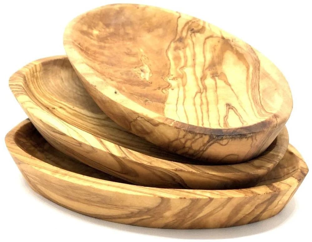 Dipschale aus Massivholz, Braun, 16 cm