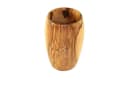 Zahnputzbecher aus Olivenholz, gemasert, 5,5cm x 8-10cm Bild 2