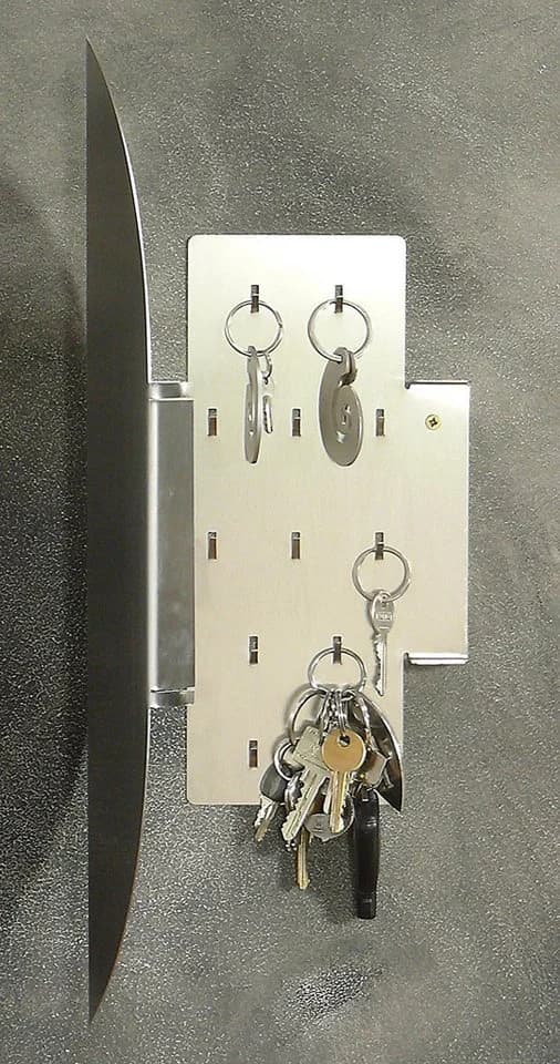 AZIZUMM Schlüsselkasten Chaka Schwarz/Silber 12 Haken - Bild 4