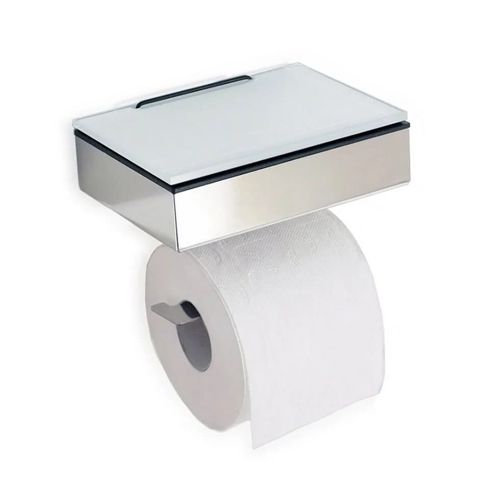 Schönbeck Design Toilettenpapierhalter mit Feuchttücherbox Weiß Modern - Bild 2