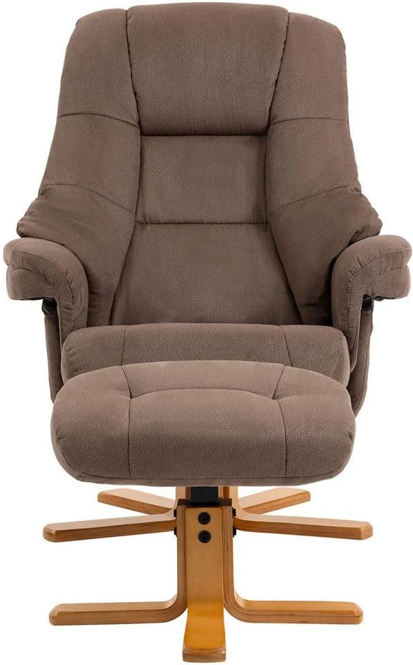 TV-Sessel DUO COLLECTION Bordeaux Braun mit Relaxfunktion 360 Grad drehbar