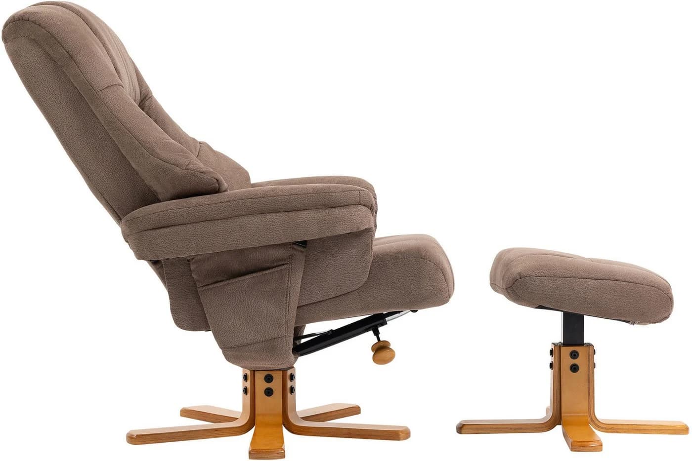 TV-Sessel DUO COLLECTION Bordeaux Braun mit Relaxfunktion 360 Grad drehbar - Bild 5