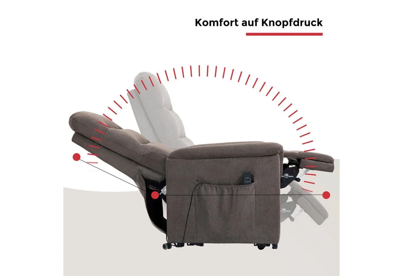 Duo Collection TV-Sessel Whitehorse XXL mit elektrischer Aufstehhilfe - Bild 5